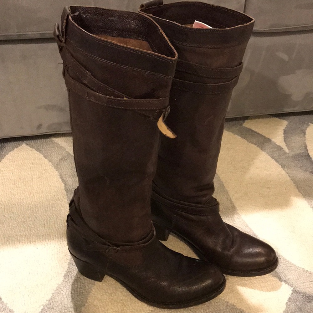 Frye Jane Strappy Boots